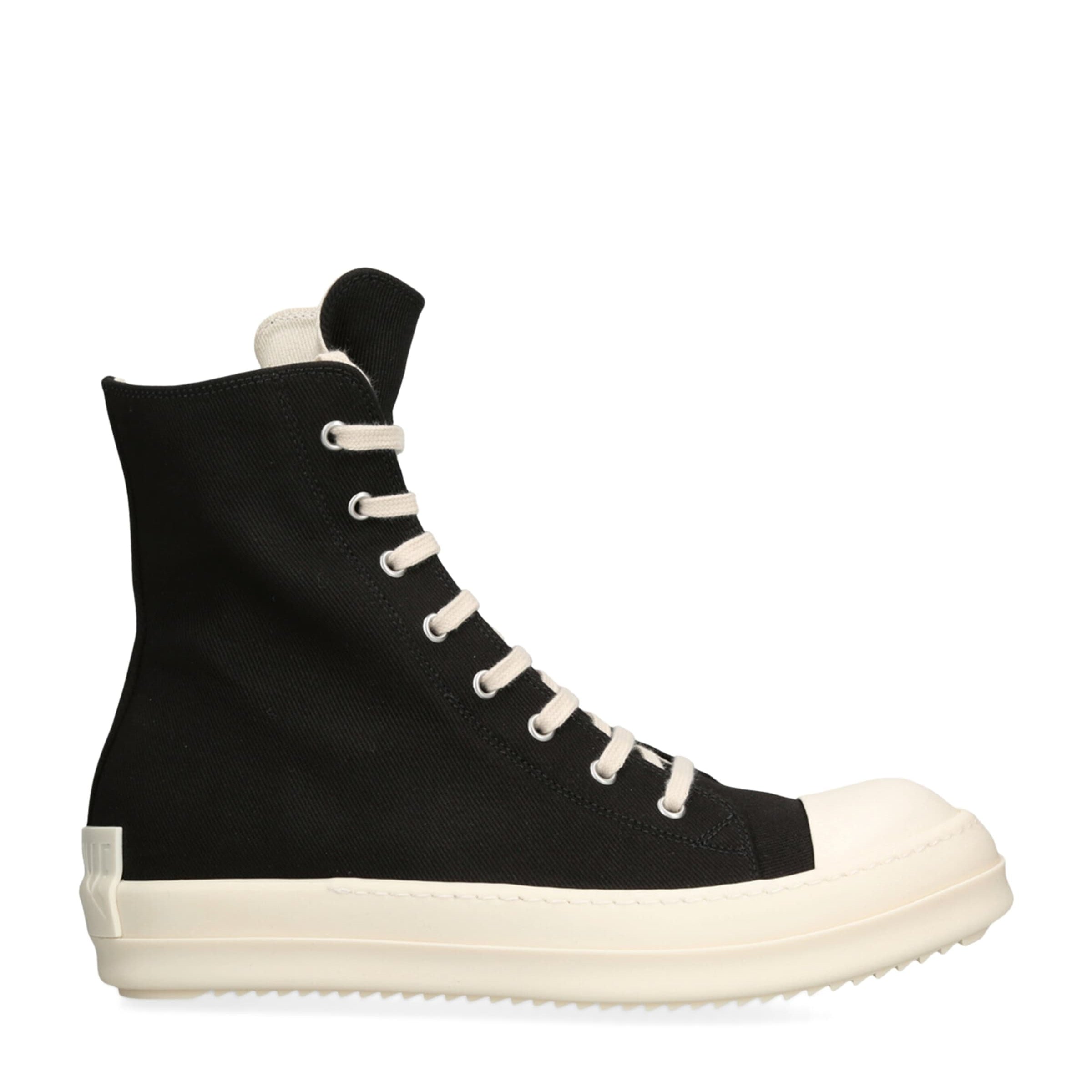 Denim High-Top Sneakers