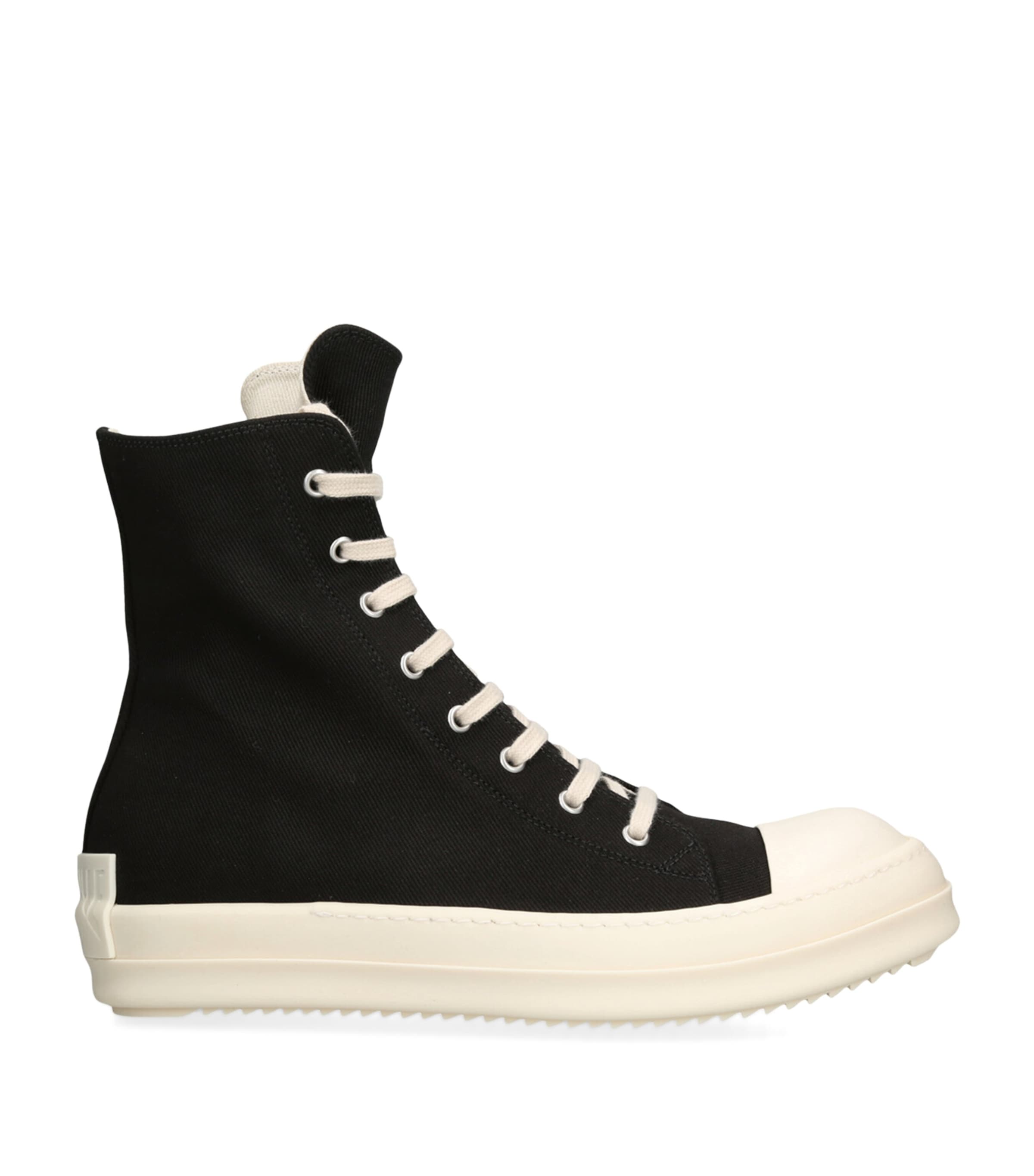 Denim High-Top Sneakers