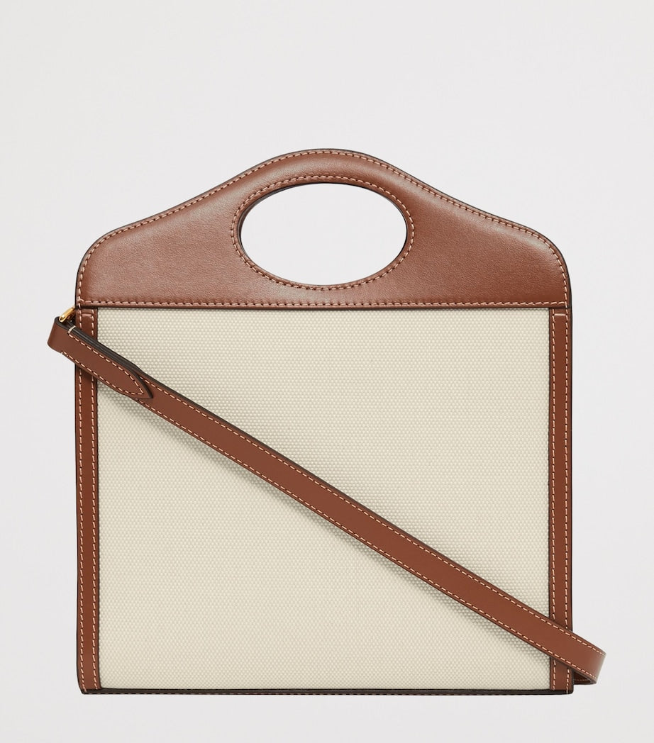 Burberry Brown Mini Canvas Pocket Bag