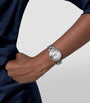 Stainless Steel and Diamond Ballon Bleu de Cartier Watch 33mm