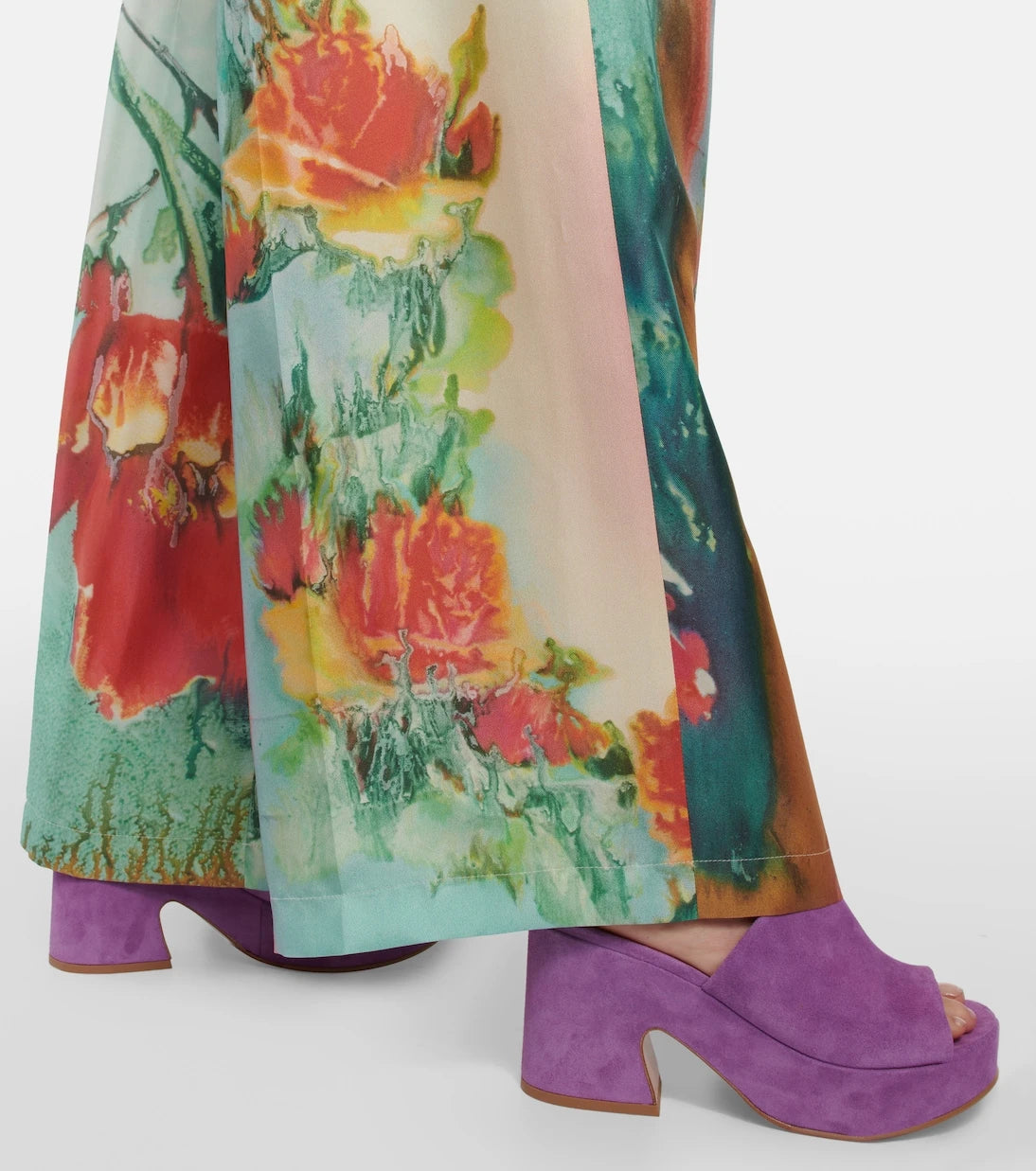 Gianvito Rossi - Suede platform mules