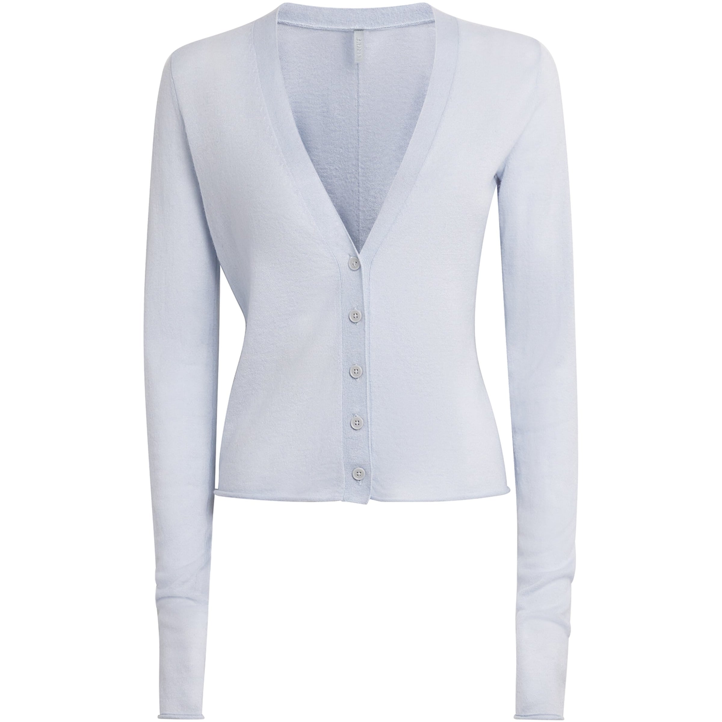 Blue Cashmere Sheer Cardigan