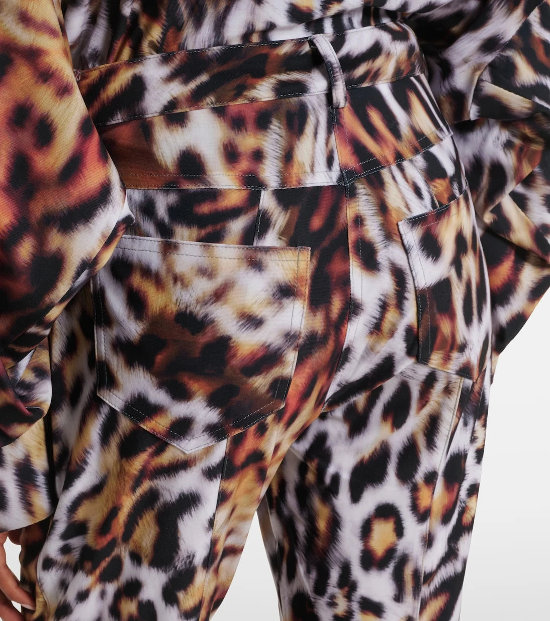 Norma Kamali - Leopard print capri pants