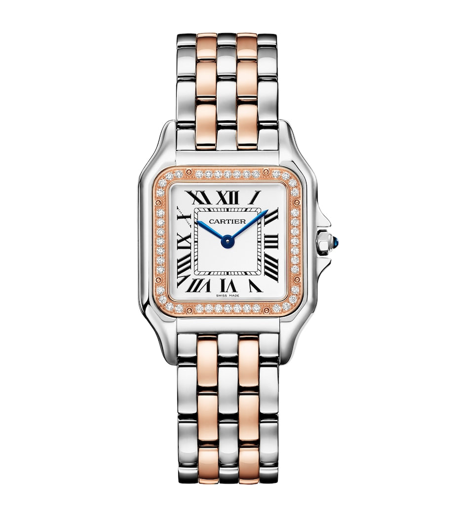 Medium Rose Gold and Diamond Panthère de Cartier Watch 27mm