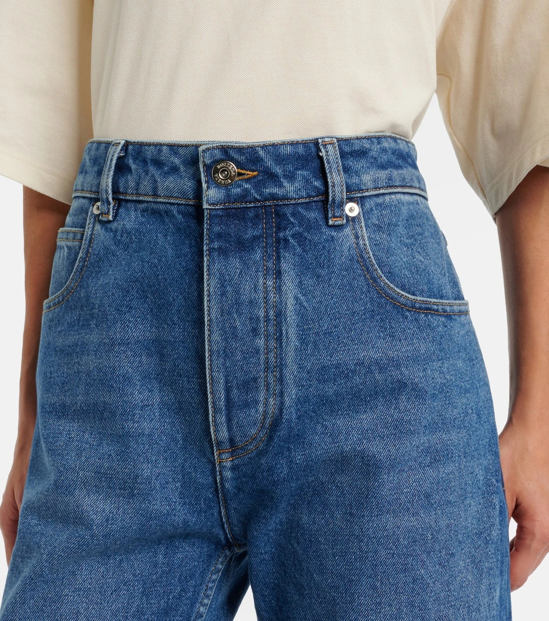 Bottega Veneta - High-rise straight jeans