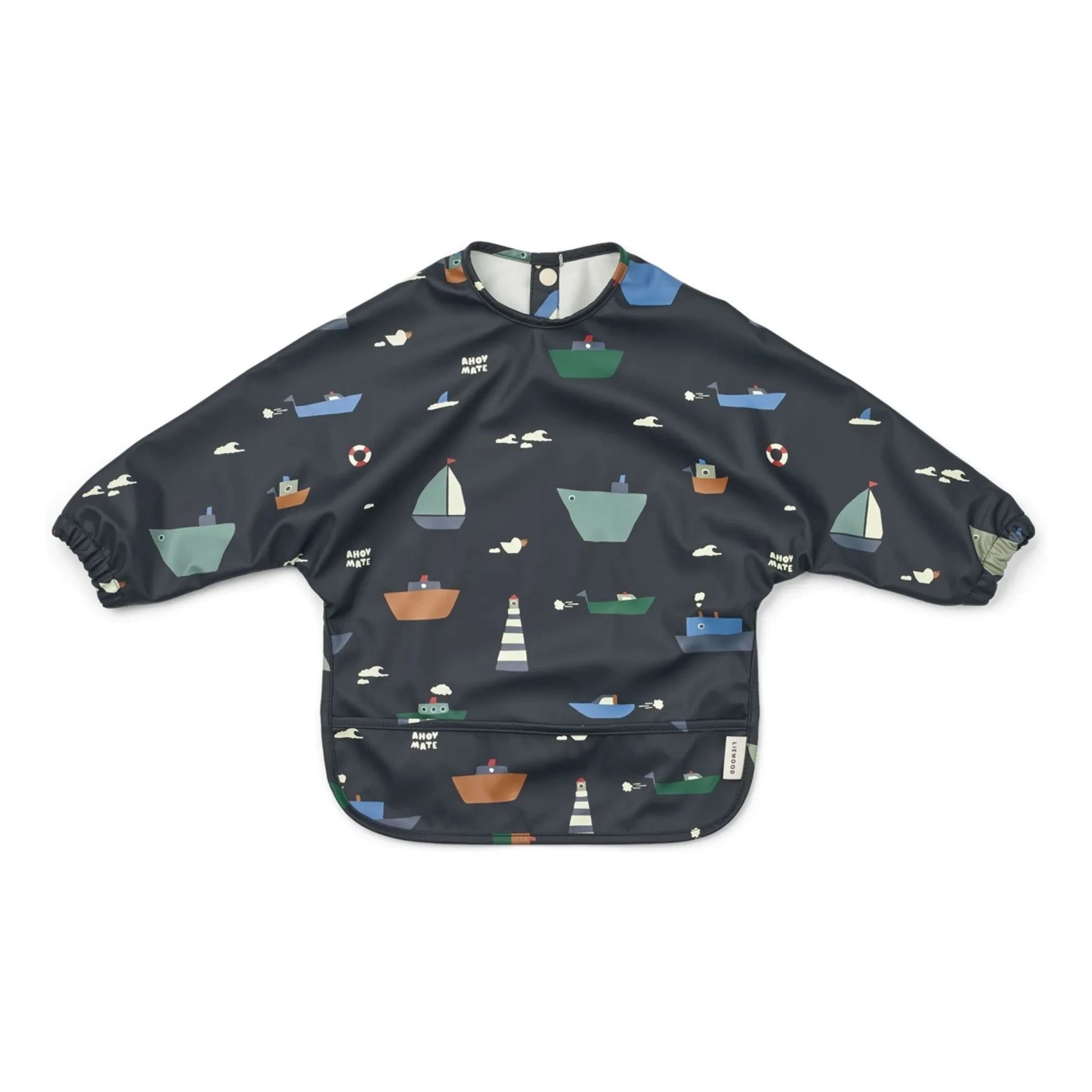 Liewood - Merle bib with sleeves | Sailing/Classic navy