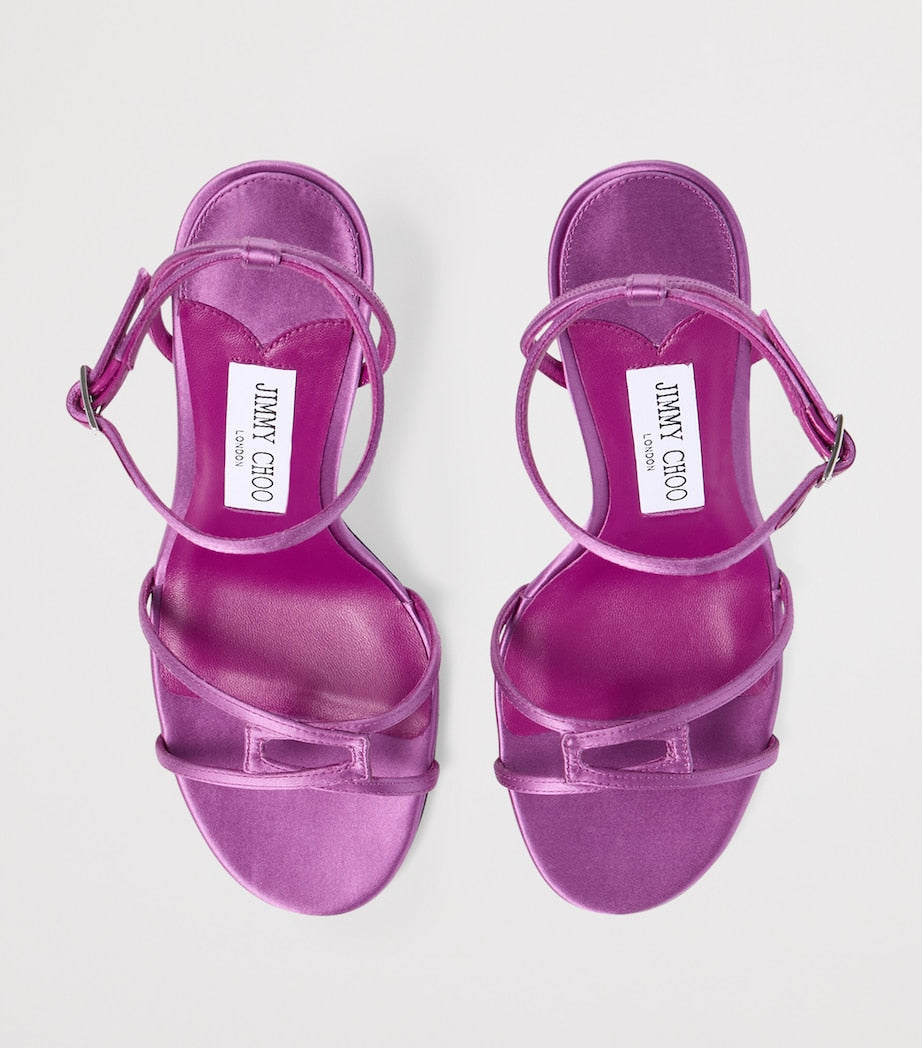 Purple 1998 Leo 100 Satin Sandals
