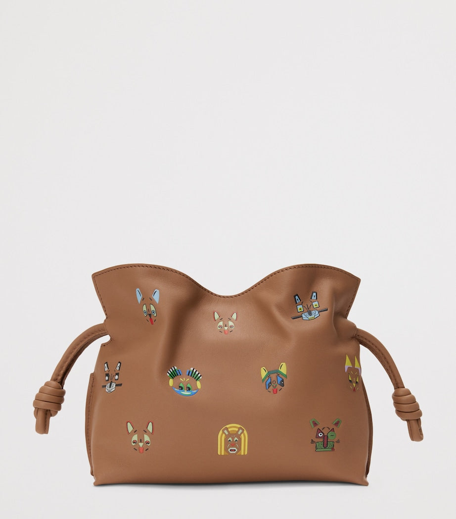LOEWE x Louis Wain Mini Leather Flamenco Purse