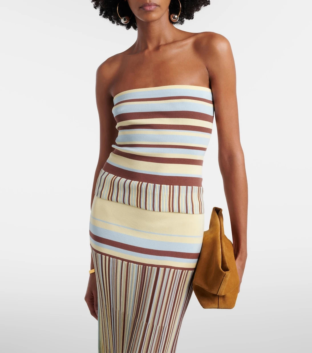 Faithfull - Citara striped cotton-blend tube top