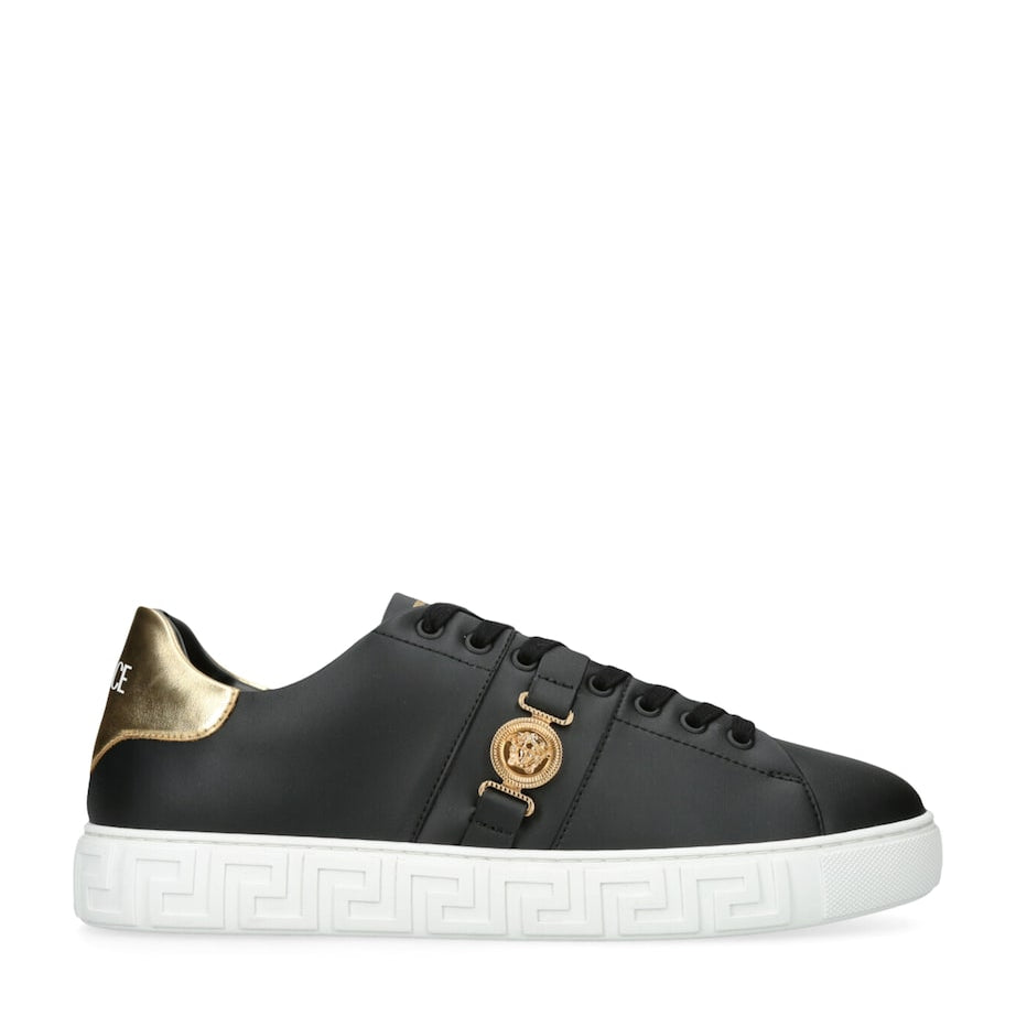 Versace Leather Greca Medusa Sneakers