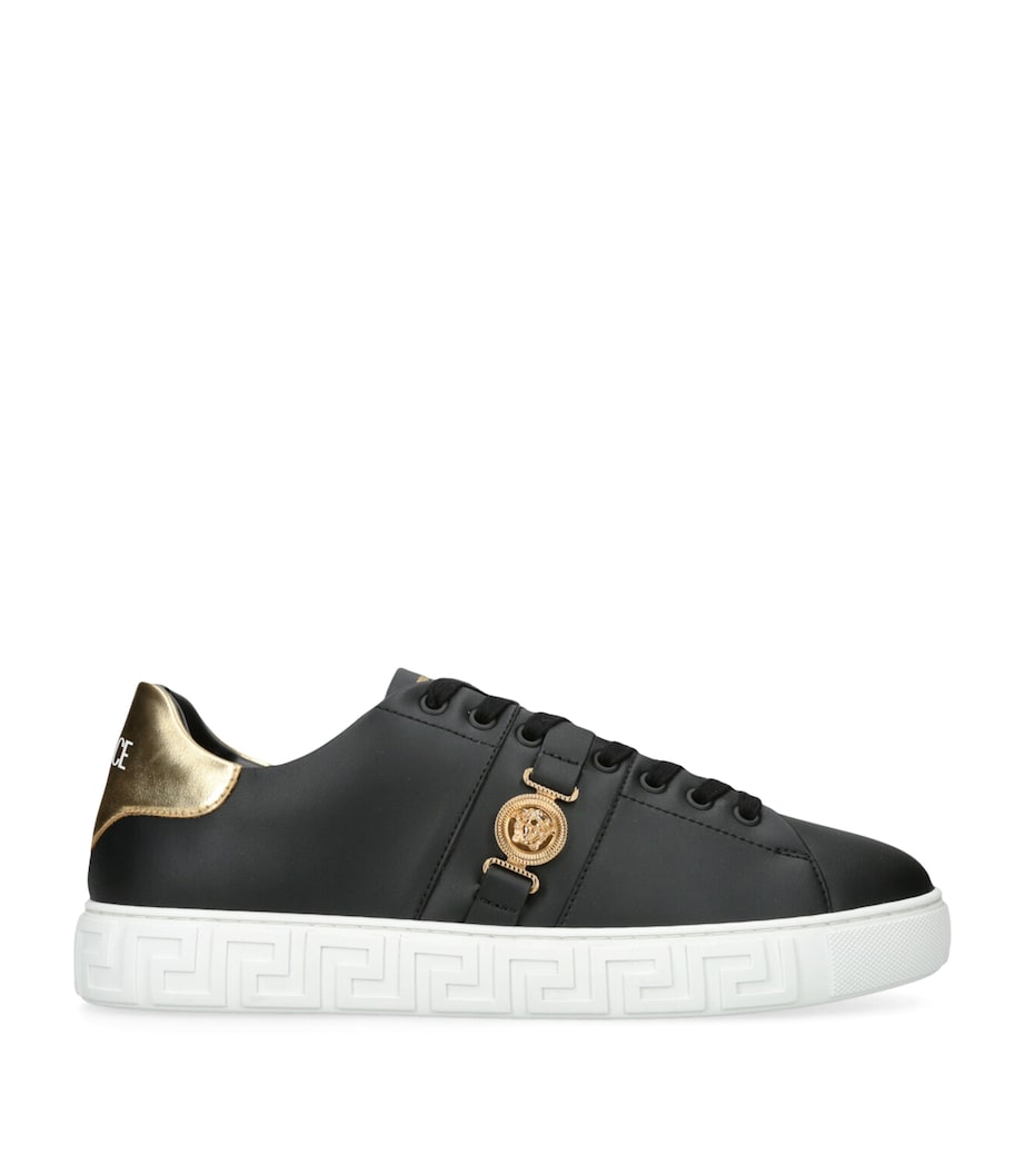 Versace Leather Greca Medusa Sneakers
