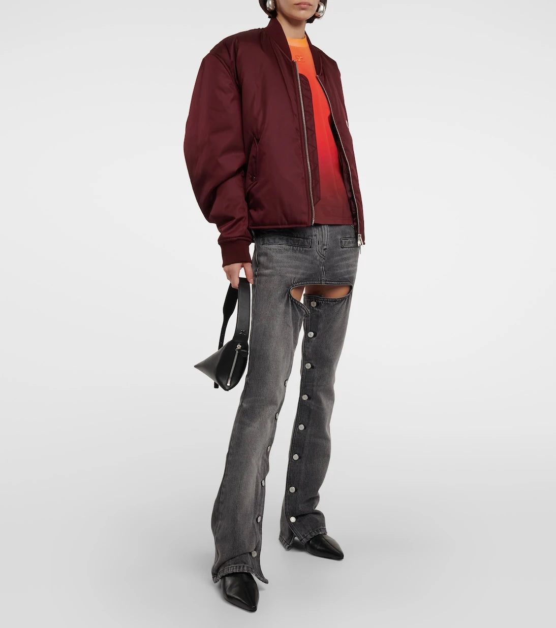 Courrèges - Logo bomber jacket