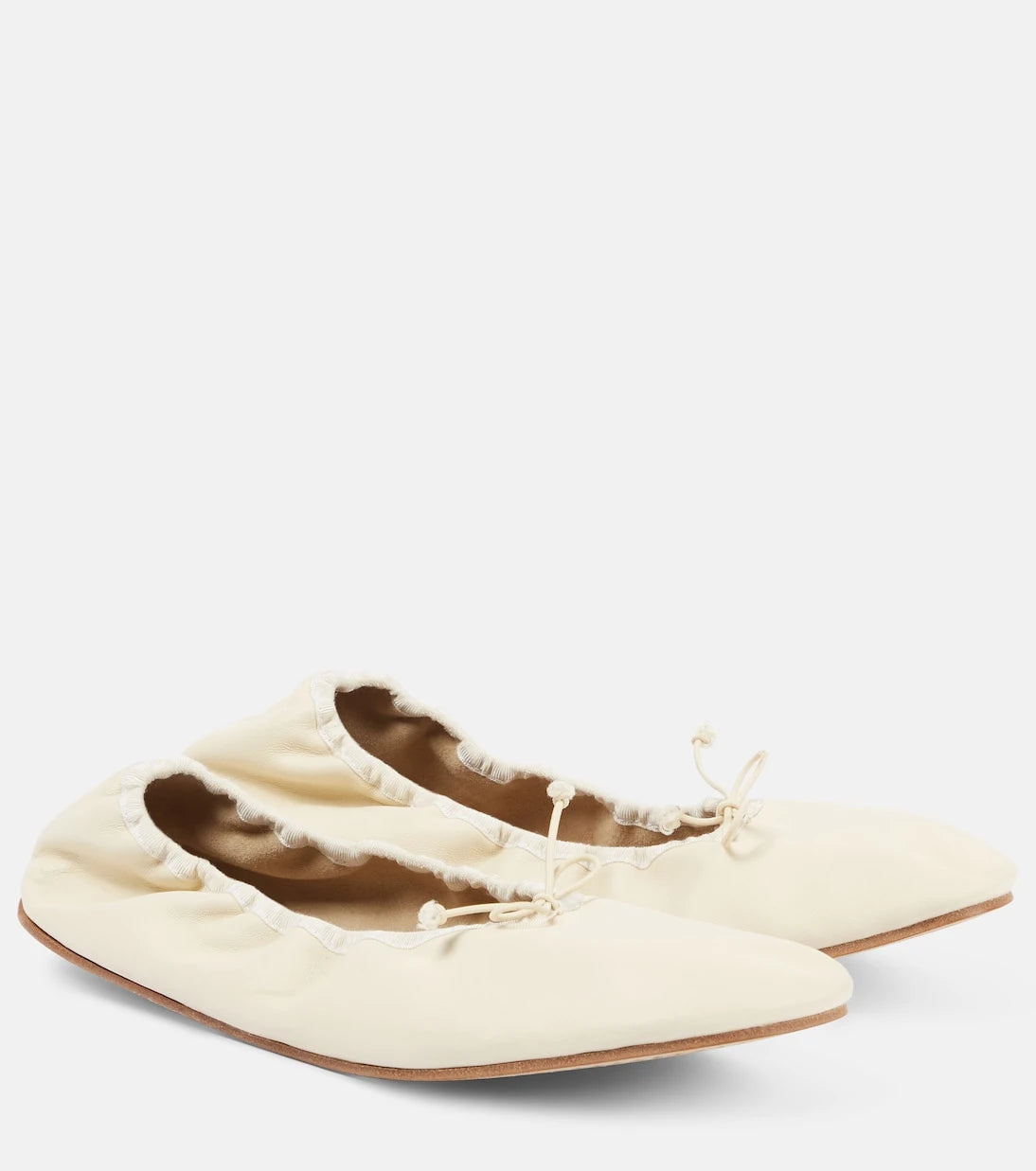The Row - Leather ballet flats