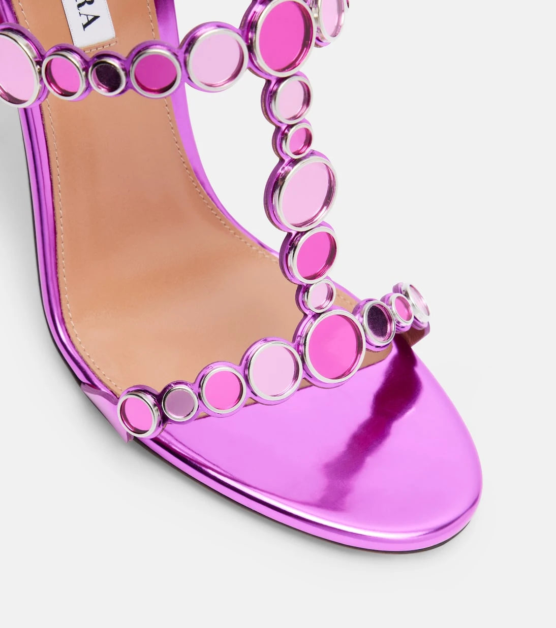Aquazzura - Afterglow 105 embellished leather sandals