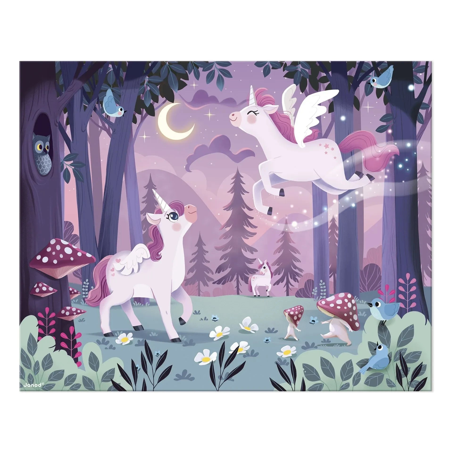 Janod - Unicorns puzzle - 54 pieces