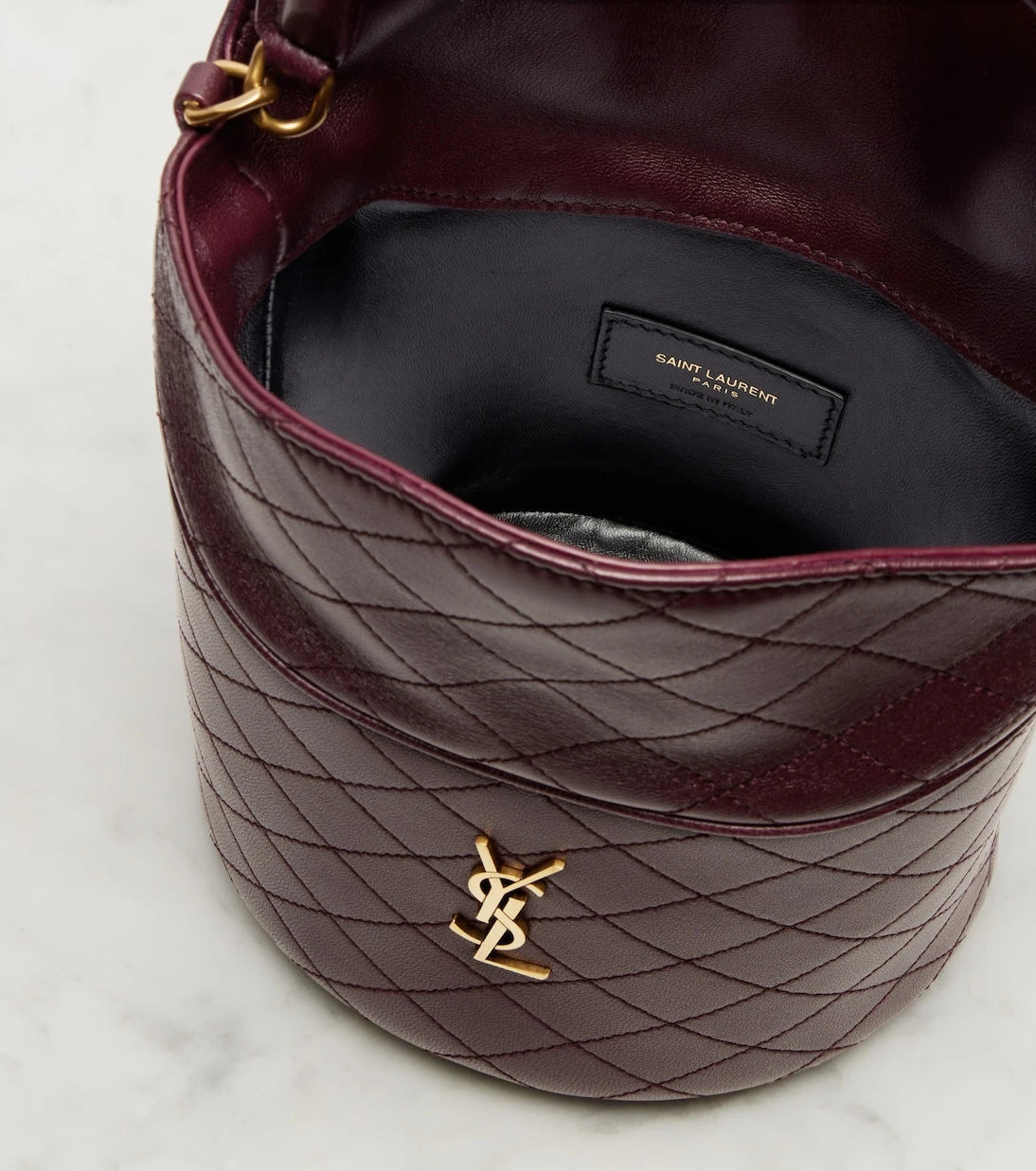Saint Laurent - Gaby leather bucket bag