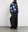 Raxxy Navy 3D Down-Filled Floral Puffer Jacket