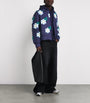 Raxxy Navy 3D Down-Filled Floral Puffer Jacket