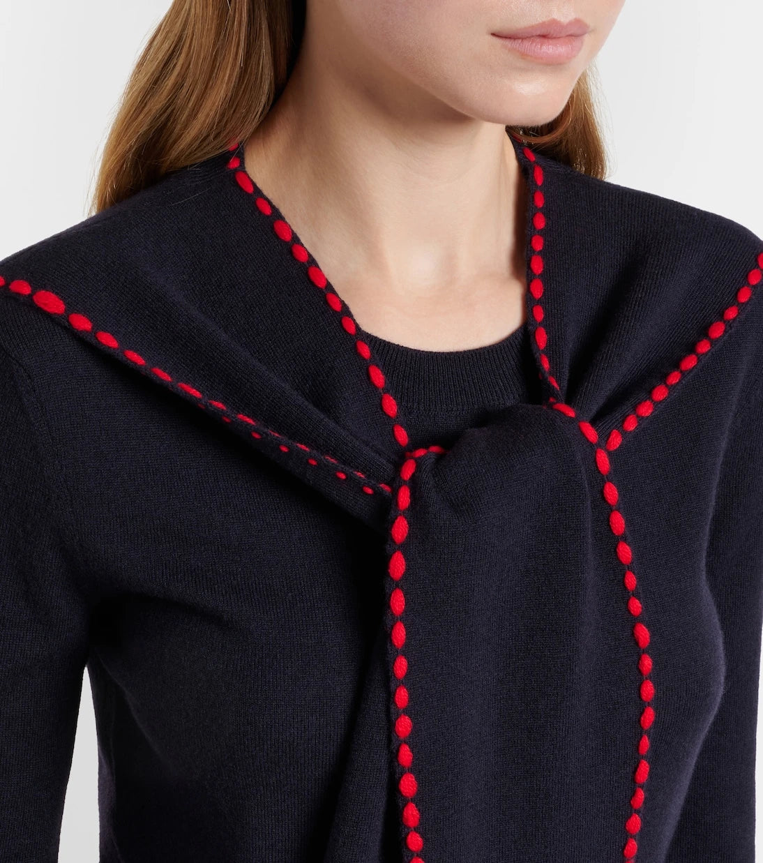 Loewe - Scarf-detail wool sweater