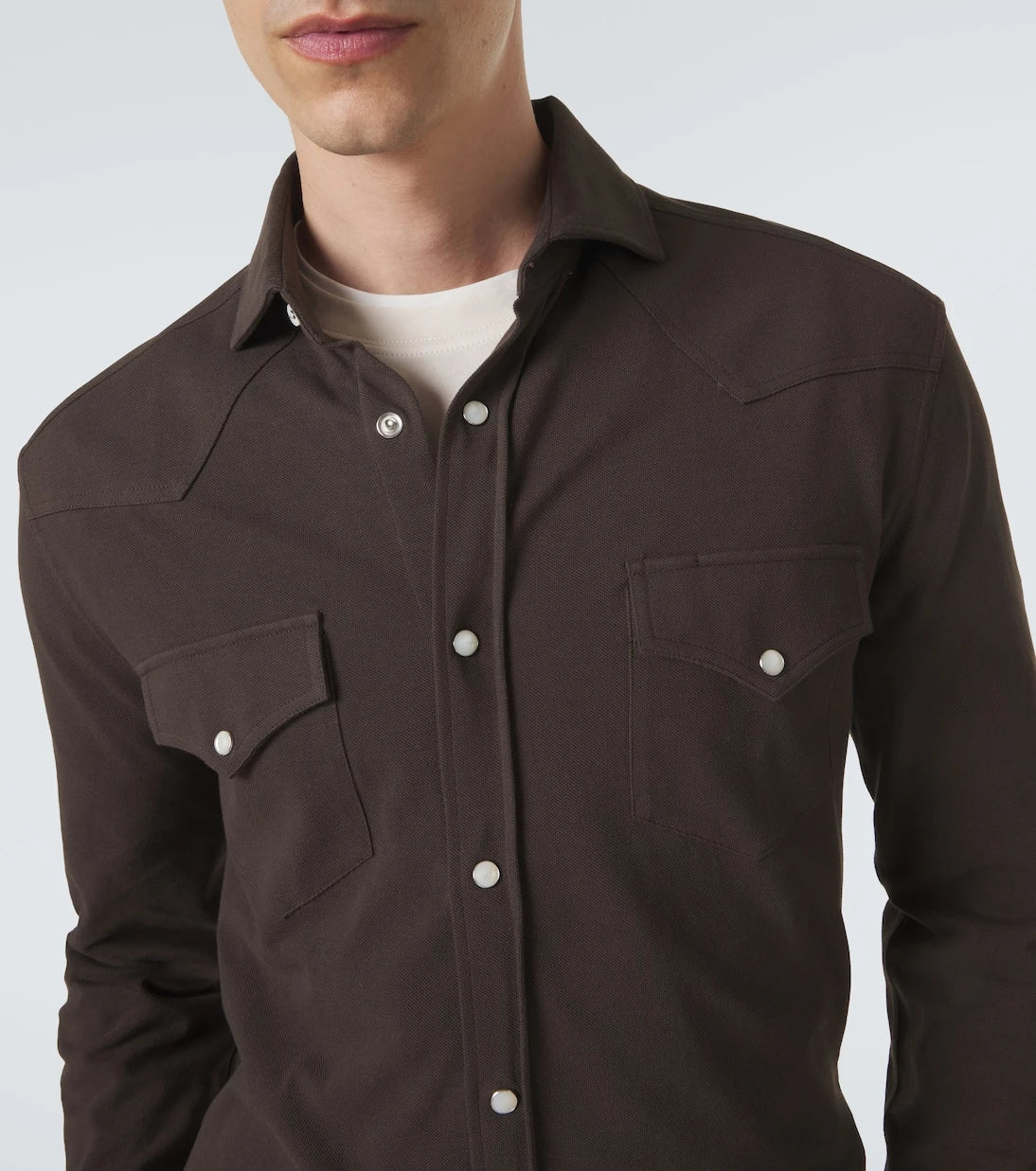 Brunello Cucinelli - Cotton piqué shirt