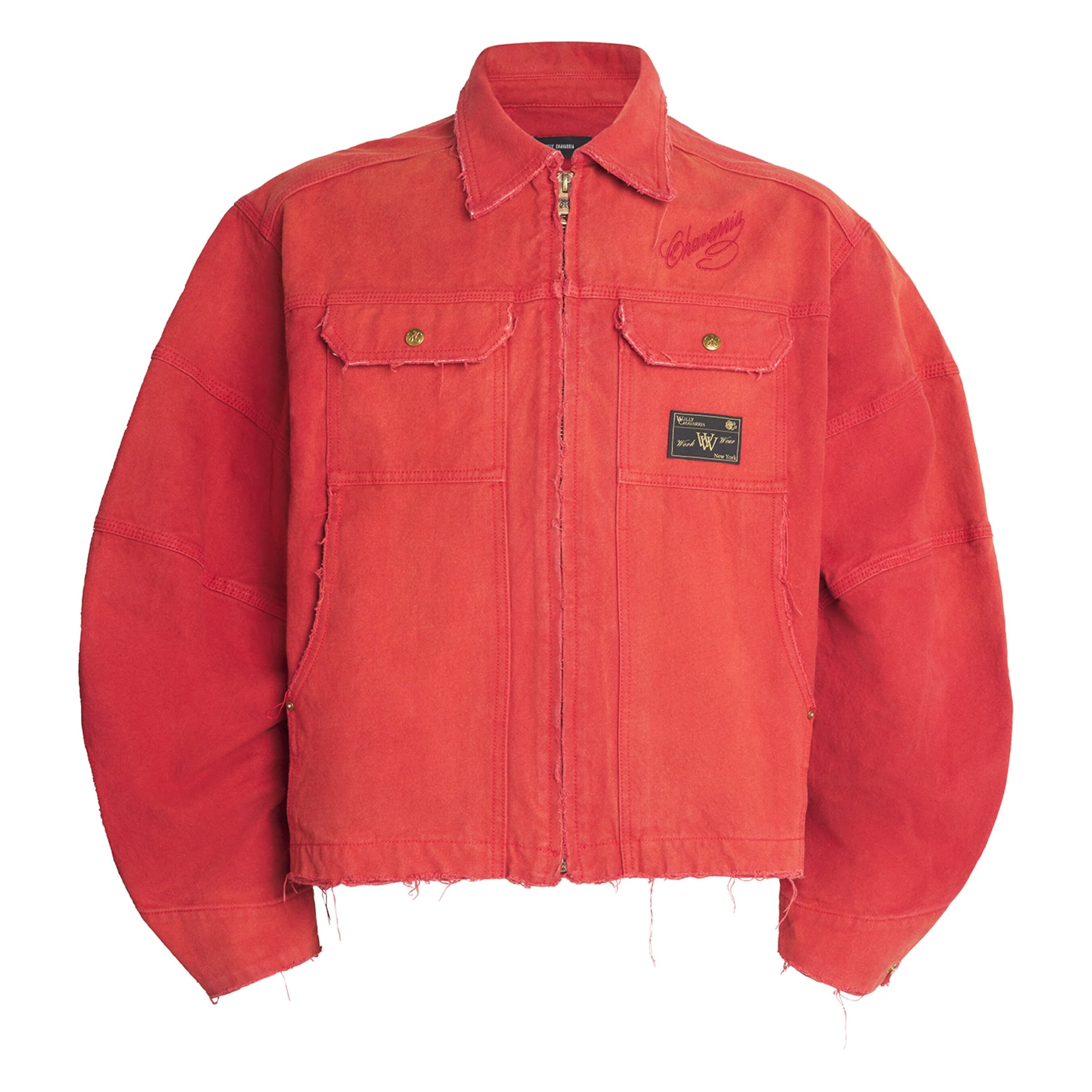 Red Cotton Canvas Stockton Jacket