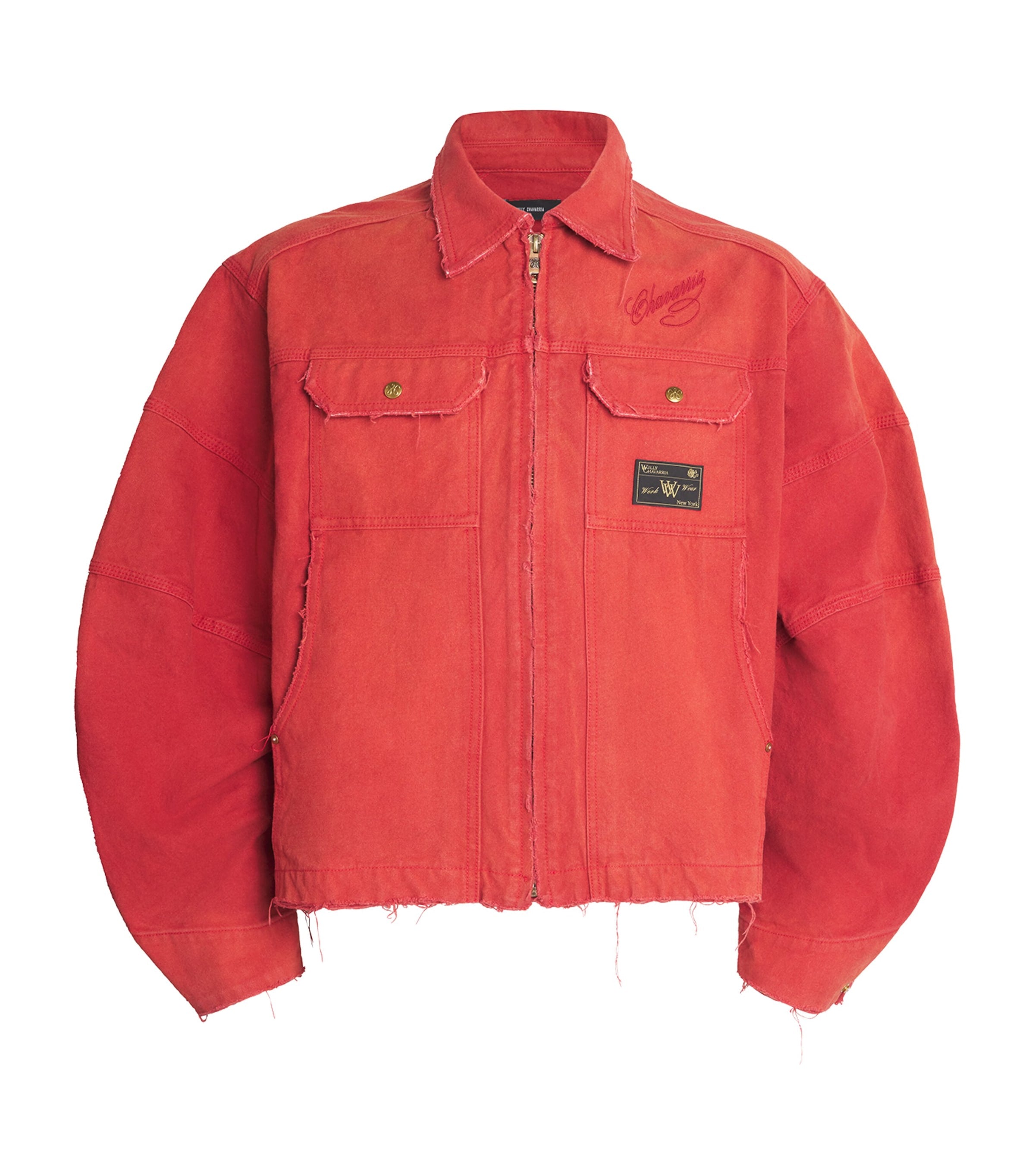Red Cotton Canvas Stockton Jacket