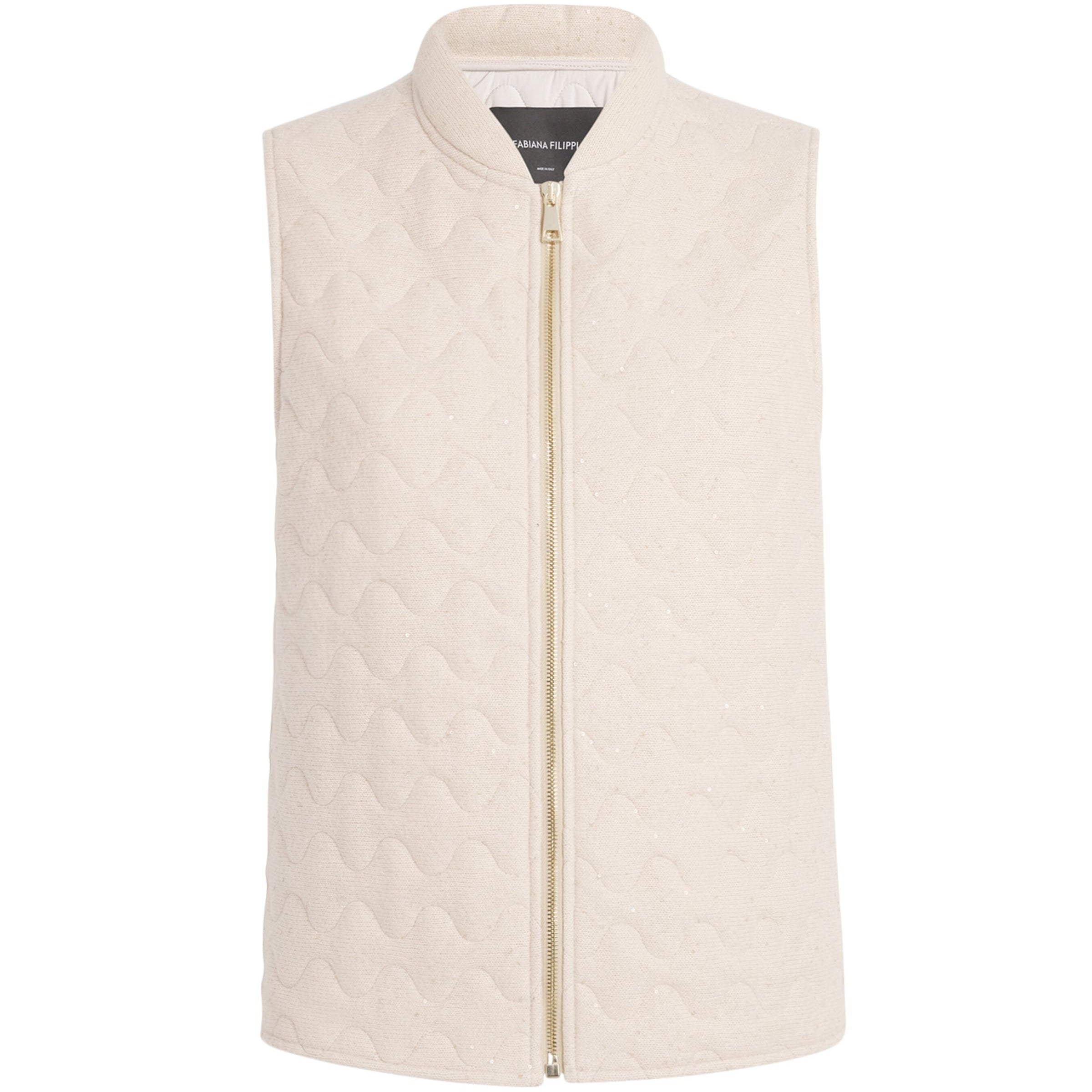 Fabiana Filippi Pink Wool-Silk-Cashmere Gilet