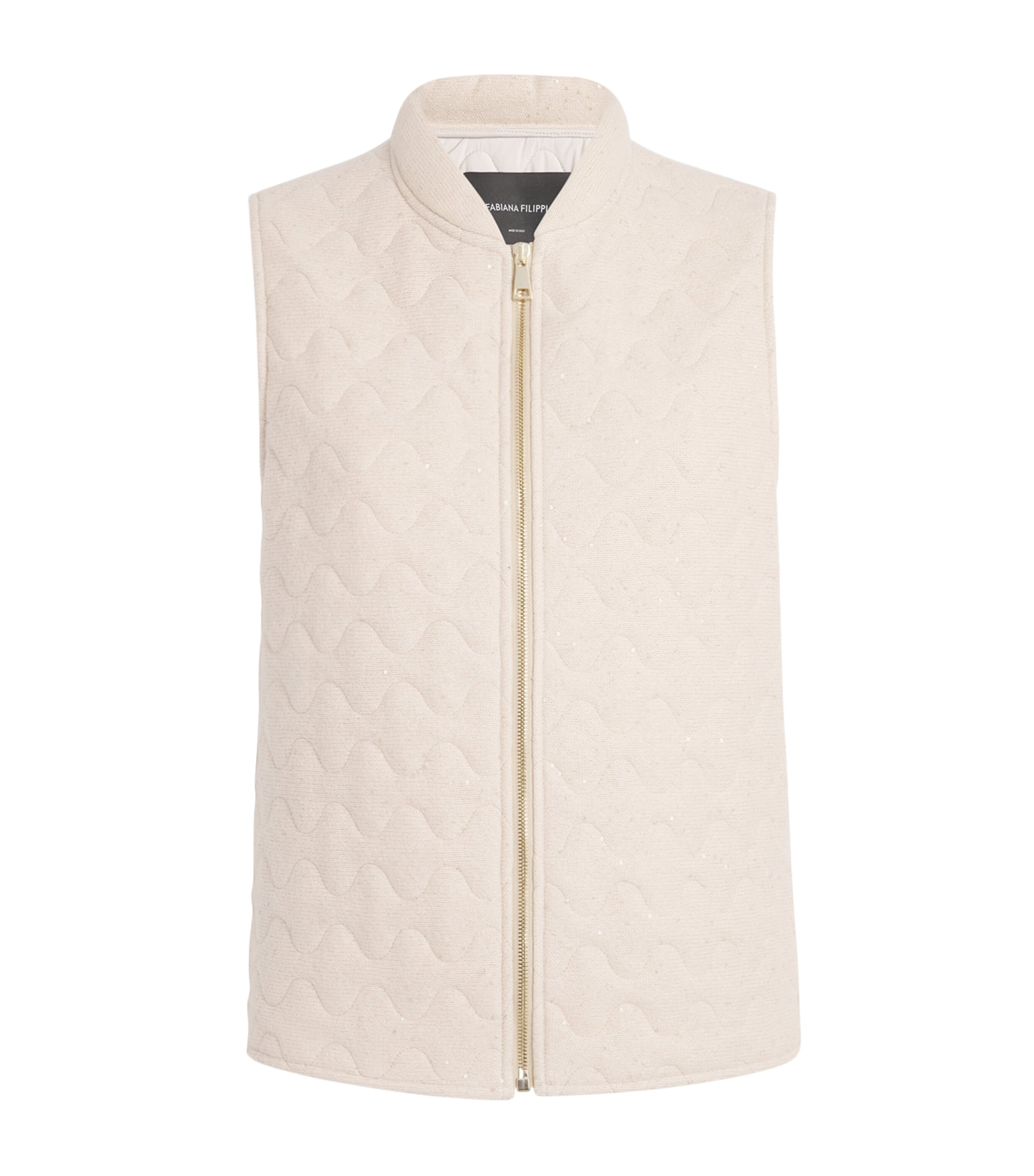 Fabiana Filippi Pink Wool-Silk-Cashmere Gilet