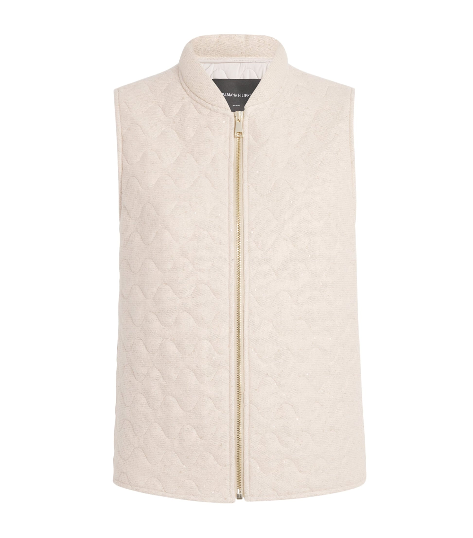 Fabiana Filippi Pink Wool-Silk-Cashmere Gilet