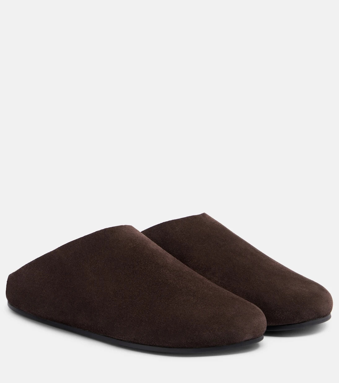 The Row - Hudson shearling-lined suede mules
