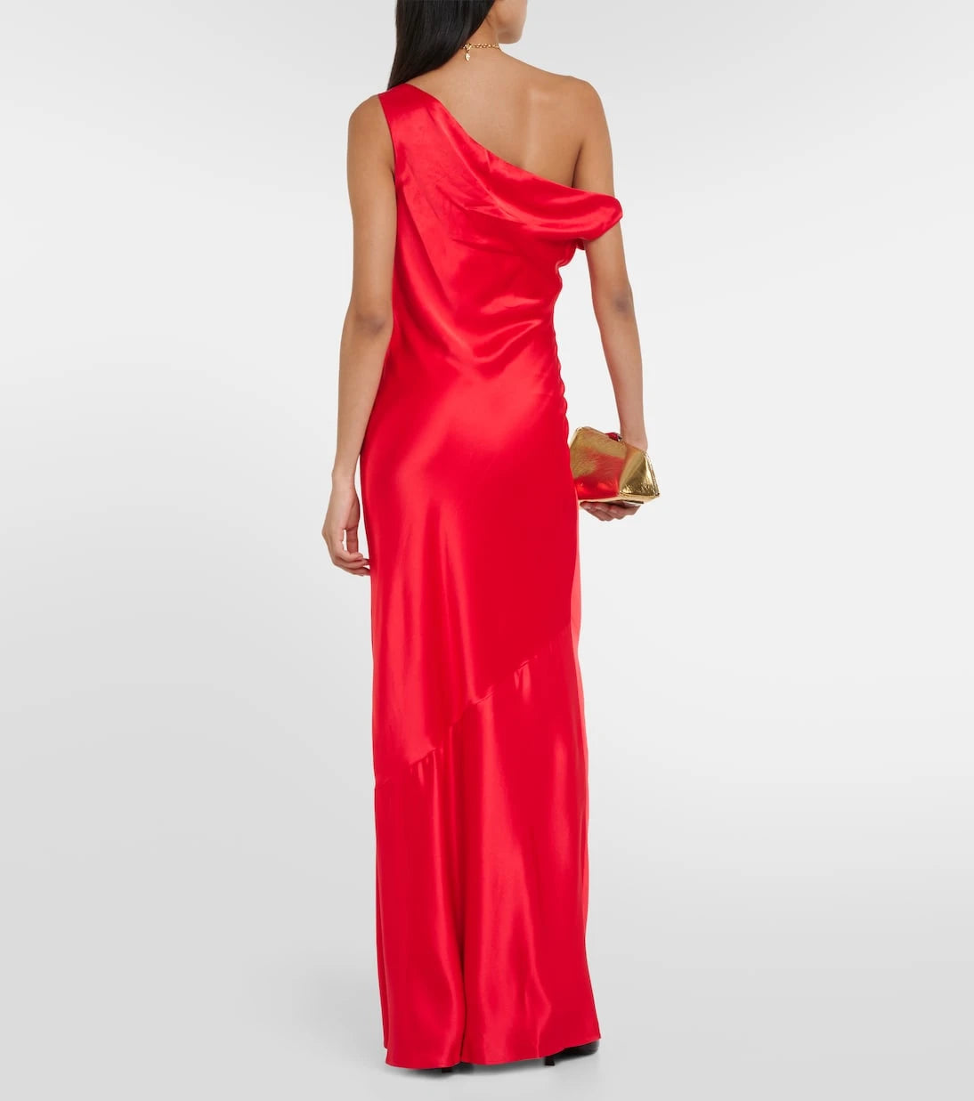 Staud - Ashanti one-shoulder satin gown