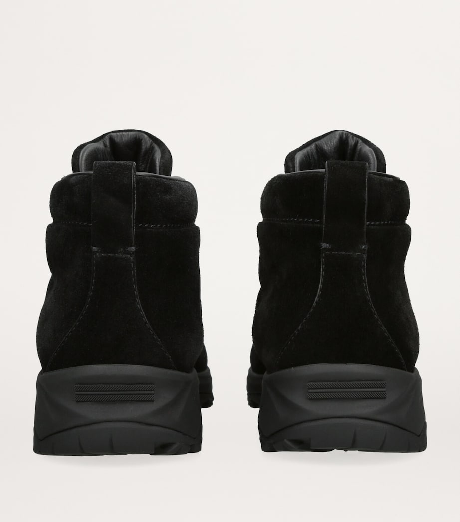 Zegna Suede Triple Stitch Vetta Sneakers