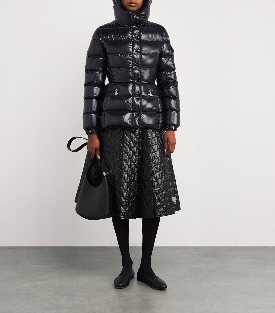 Moncler Black Down Hooded Barante Jacket