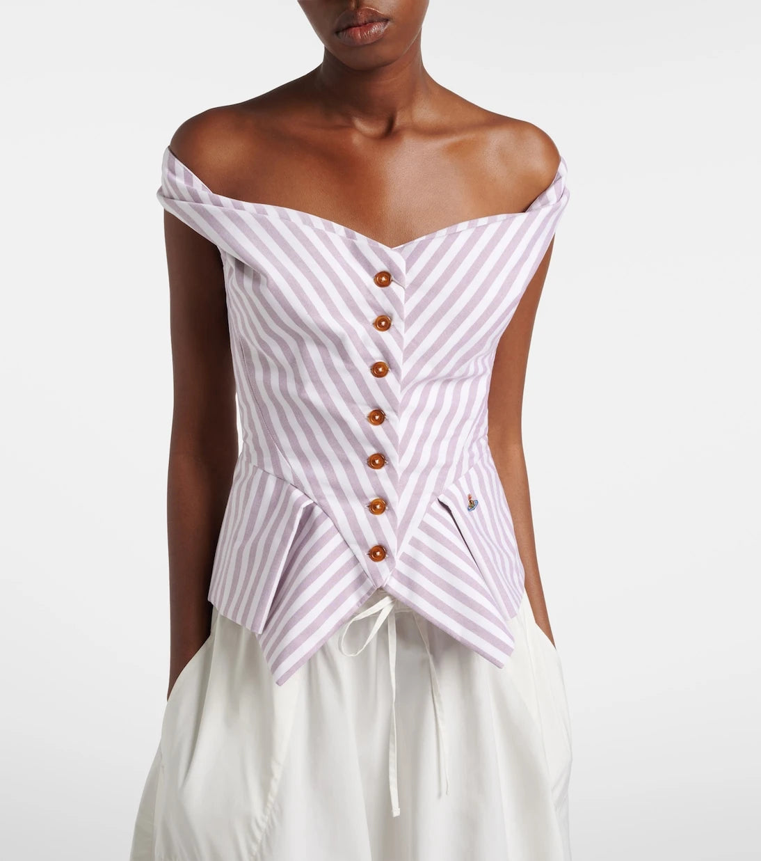 Vivienne Westwood - Monday striped cotton top