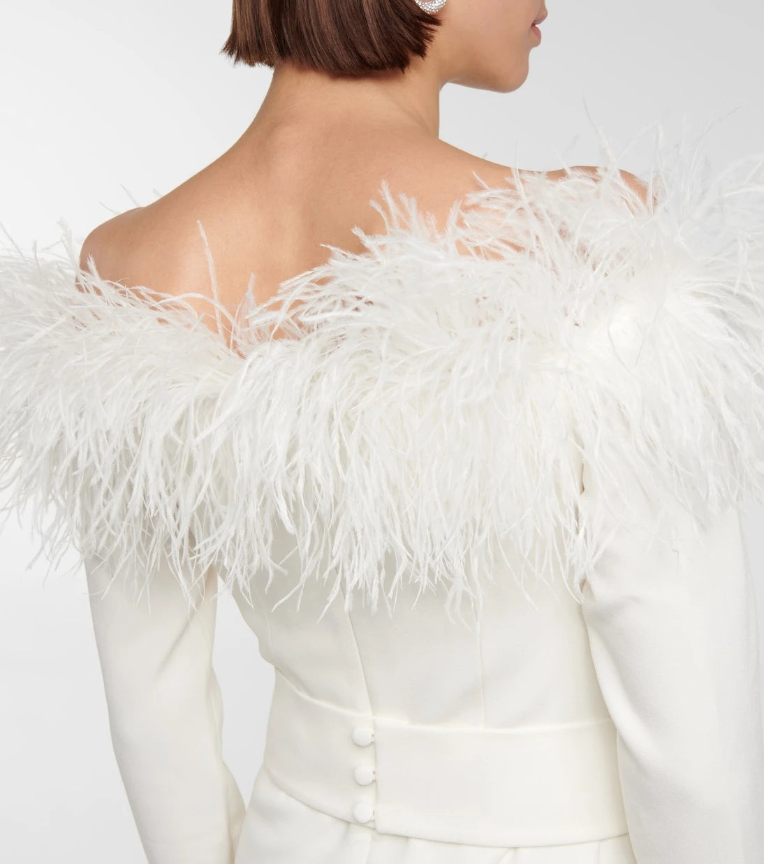 Safiyaa - Feather-trimmed jumpsuit