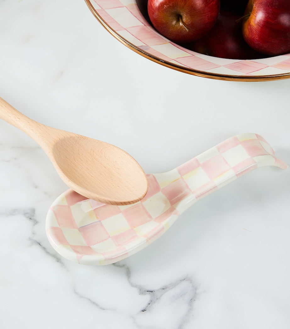Rosy Check Spoon Rest