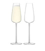 Set of 2 Wine Culture Champagne Flutes (330ml)