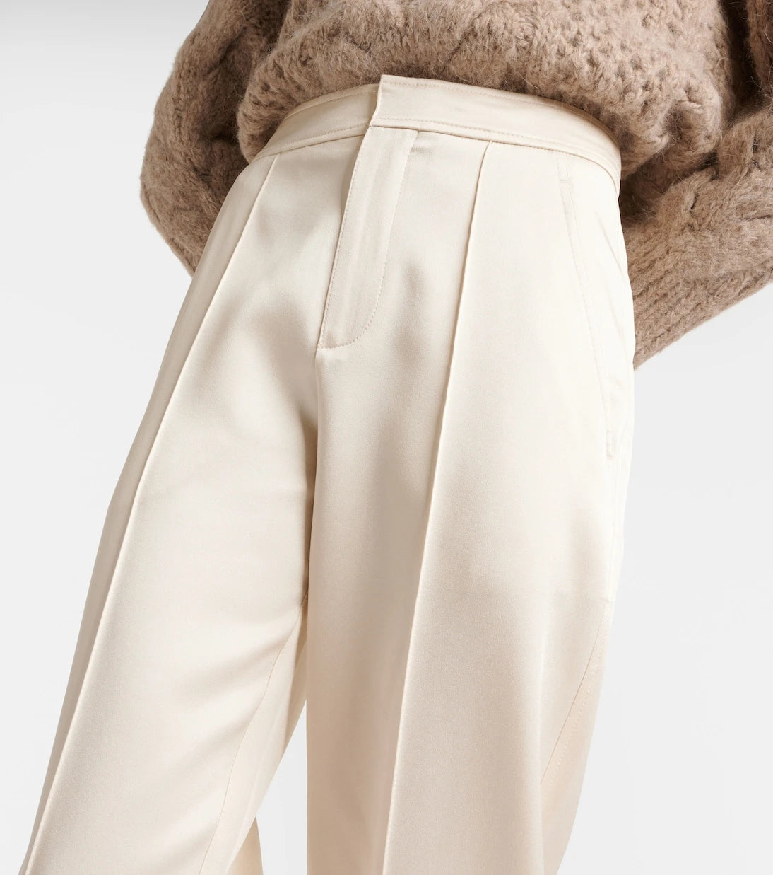 Brunello Cucinelli - High-rise tapered pants