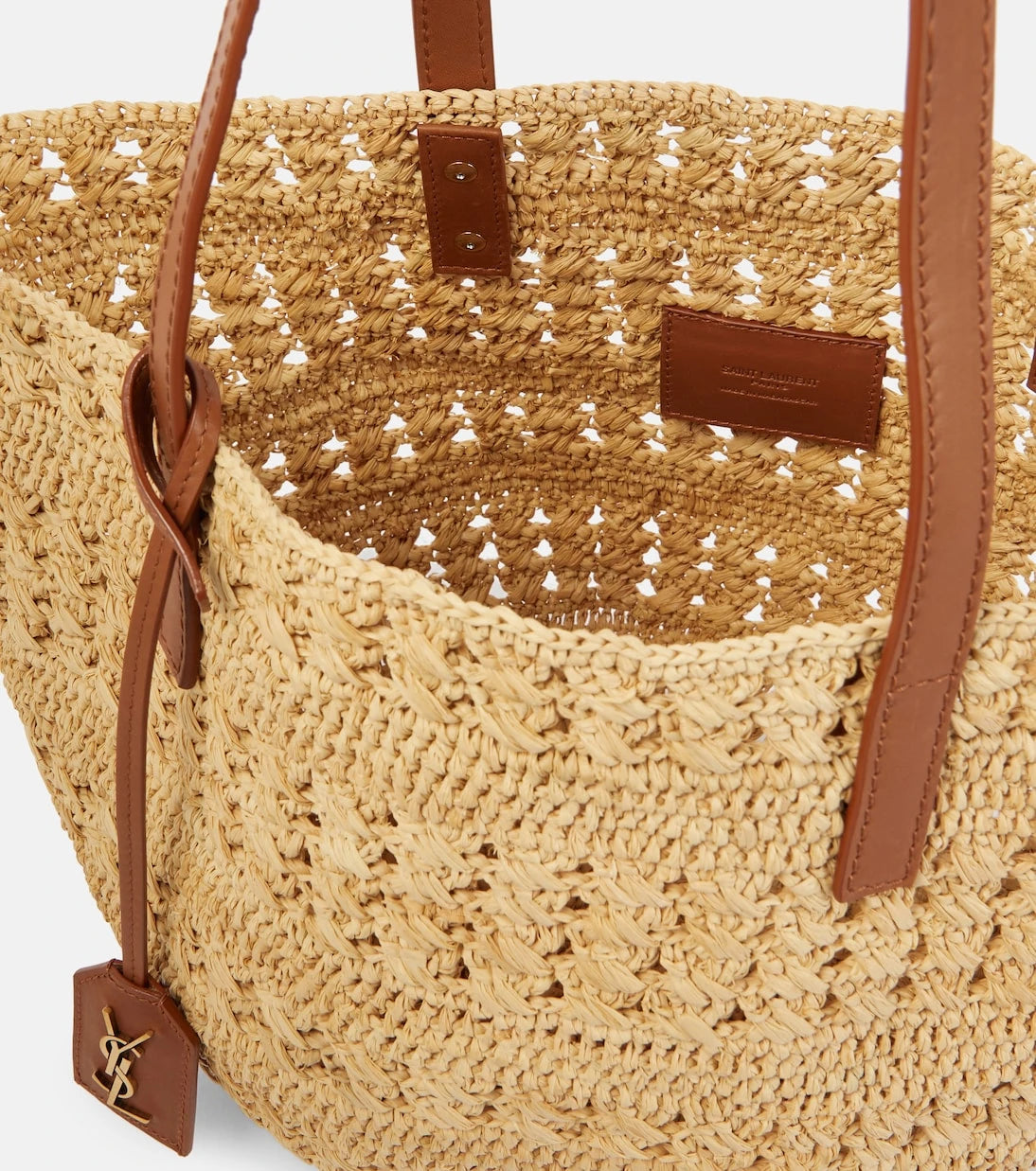 Saint Laurent - Panier Small raffia basket bag