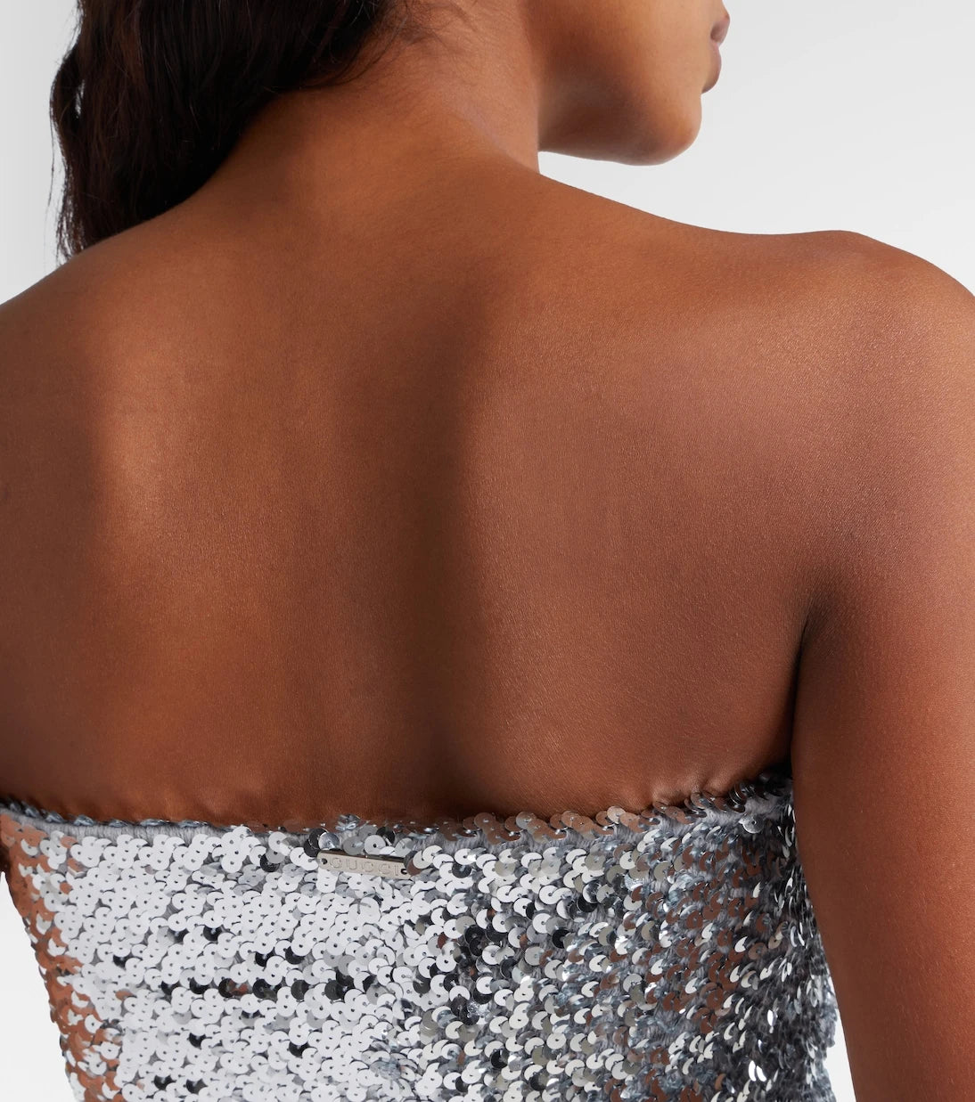 Gucci - Sequined strapless minidress