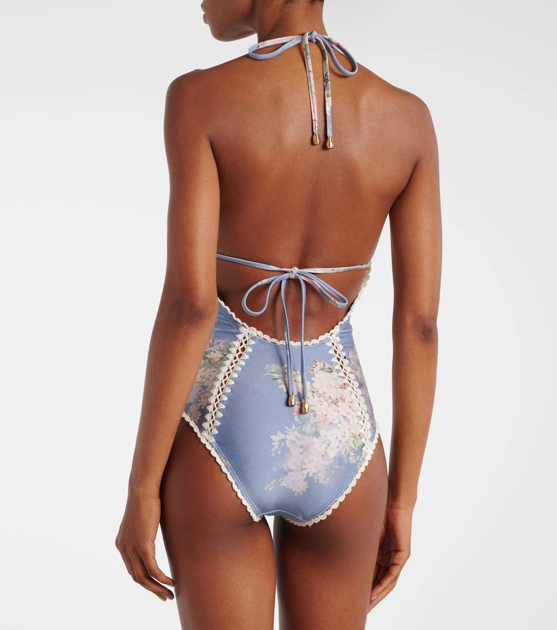 Zimmermann - Cascadian crochet keyhole cutout swimsuit