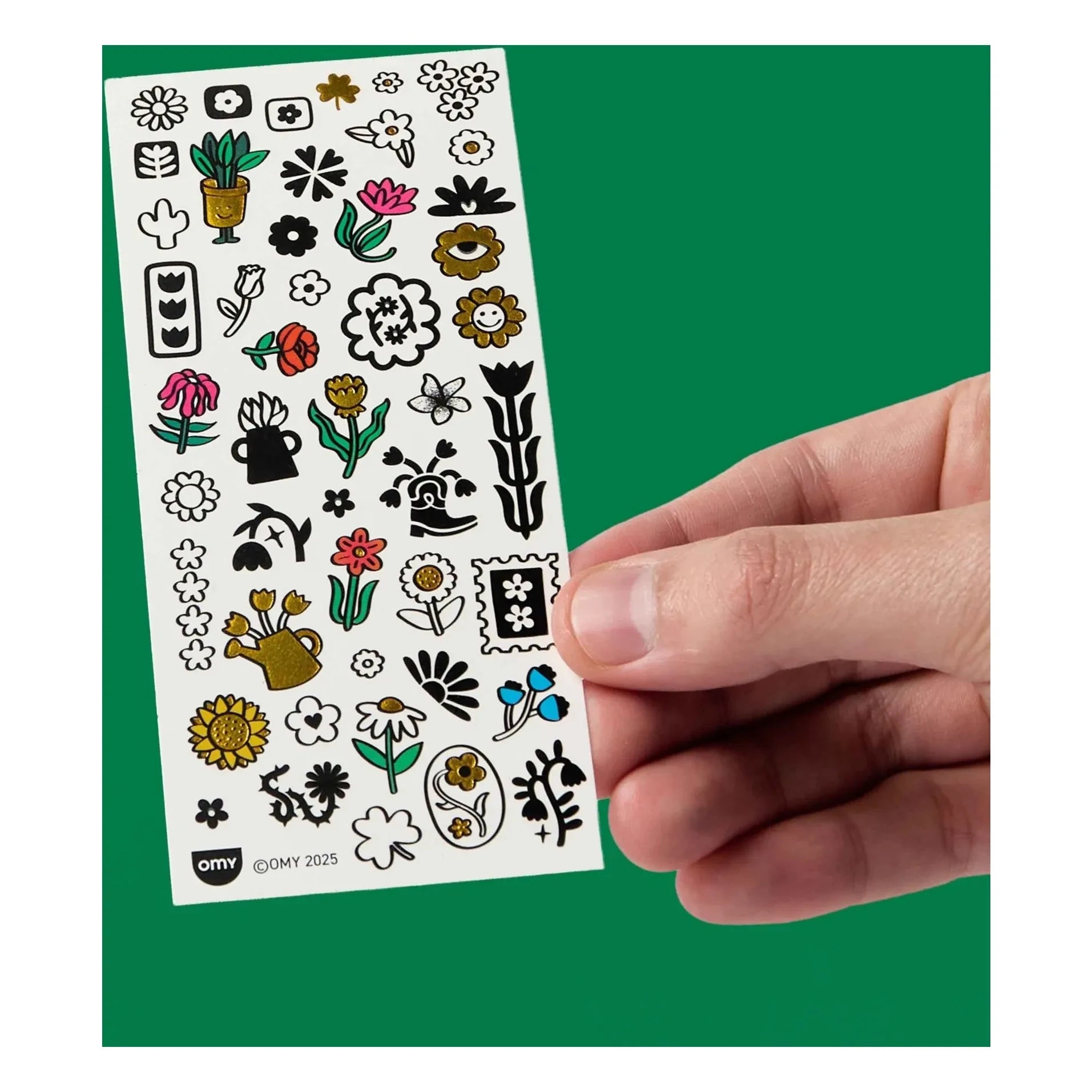 Omy - Flower Pop ephemeral tattoos