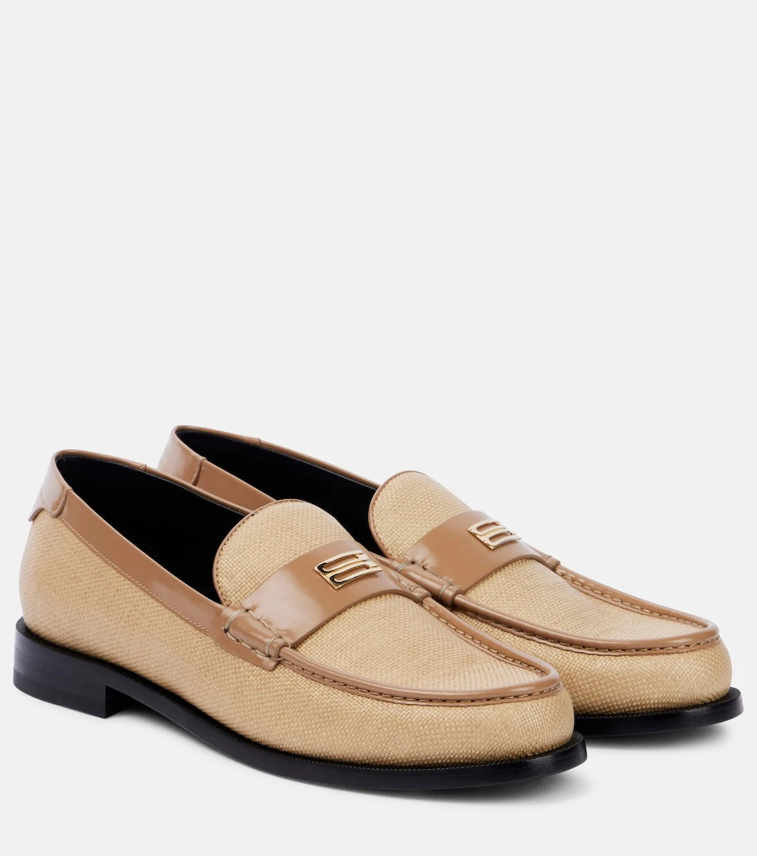 Victoria Beckham - Croc-effect leather loafers
