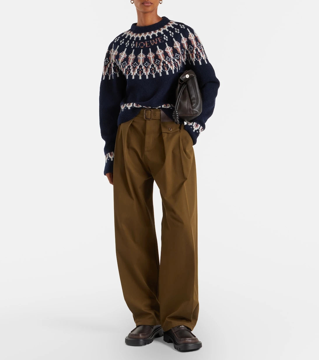 Loewe - Fair Isle sequined wool-blend sweater