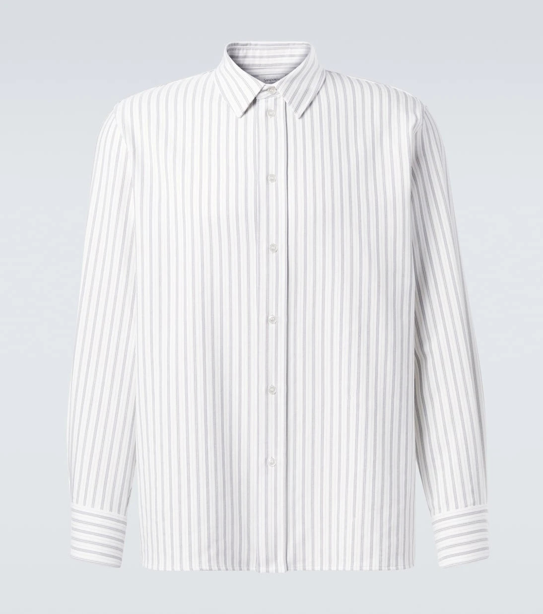 Saint Laurent - Cassandre striped cotton poplin shirt