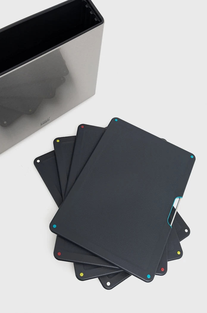 Joseph Joseph Folio Steel Kesme Tahtası Seti Organizerli (4 Parça)