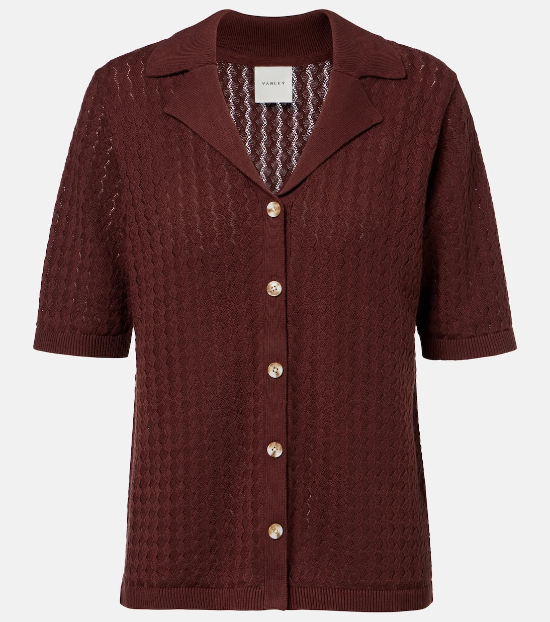 Varley - Madelene pointelle cotton shirt