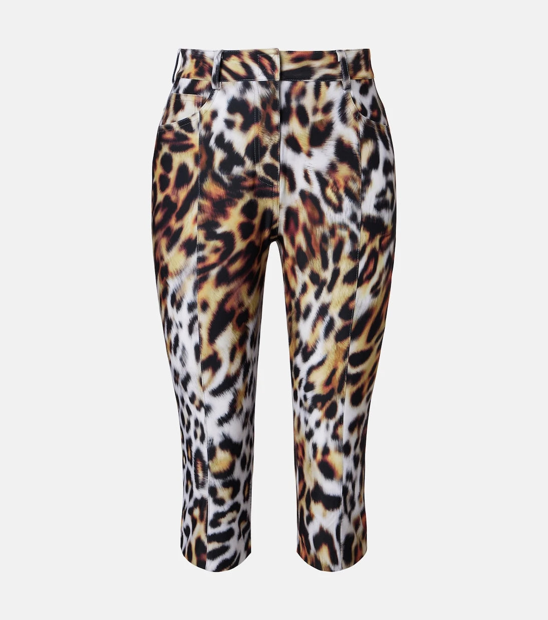 Norma Kamali - Leopard print capri pants
