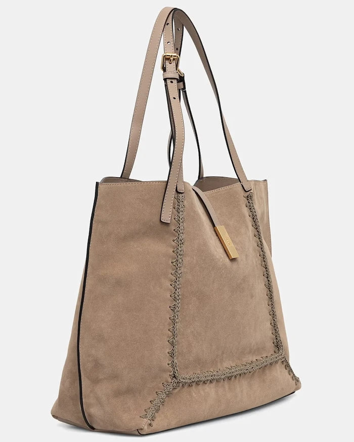 Pollini чанта tote дамска от велур