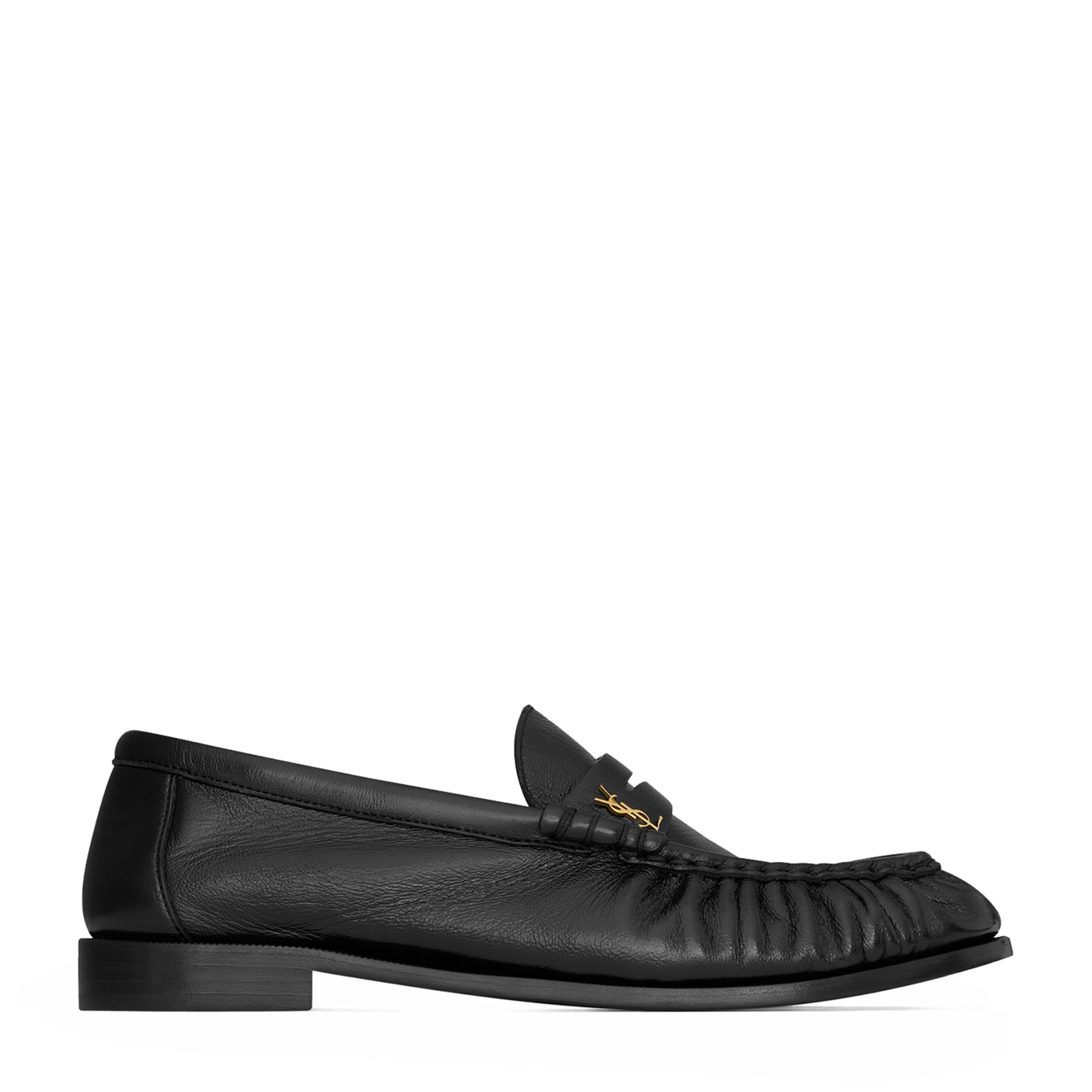 Saint Laurent Black Leather Le Loafers